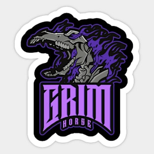 Grim horse Sticker